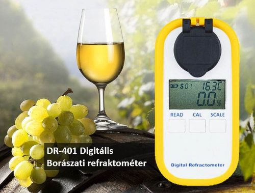 DR-401 Digitális borászati refraktométer ( magyar mustfokkal)
