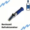 Borászati kézi refraktométer 3 skálával